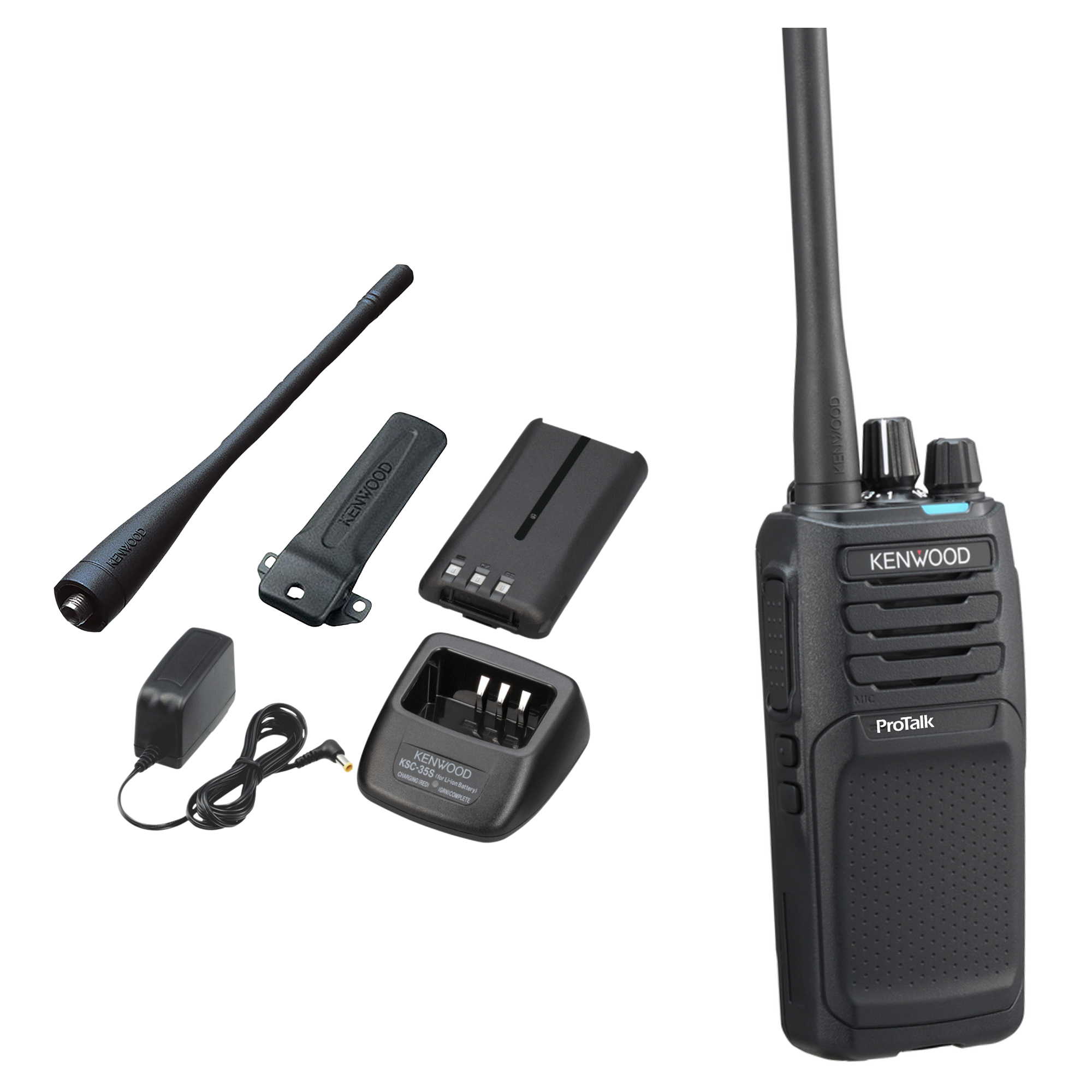 KENWOOD ProTalk 64-Channel 2-Watt Analog UHF Two-Way Radio, NX-P1302AUK